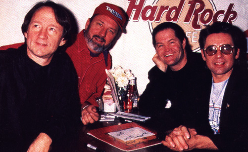All 4 Monkees at Hard Rock Ceremony