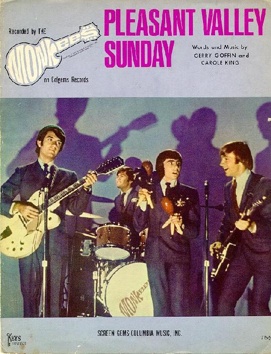 Monkees Pleasant Valley Sunday Sheet Music Cover