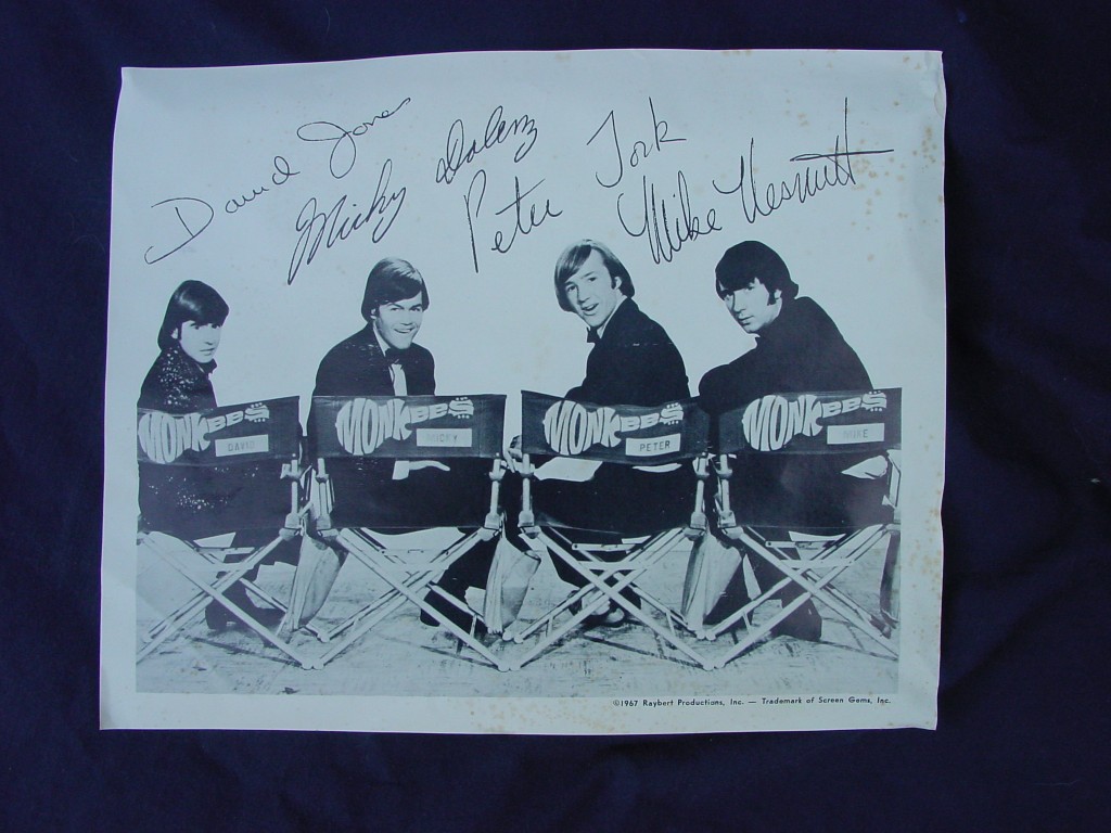 monkees signed photo