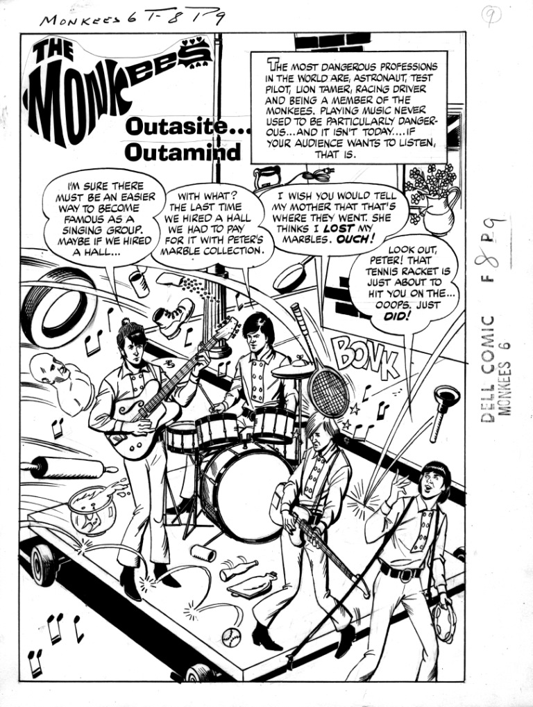 Monkees Comic 6Original Art