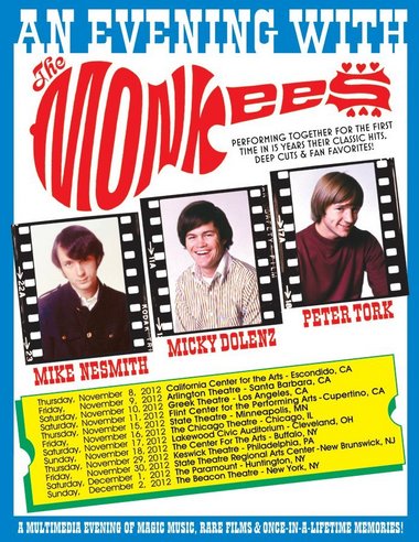 Monkees: Here we come — to Lakewood, minus the late Davy Jones