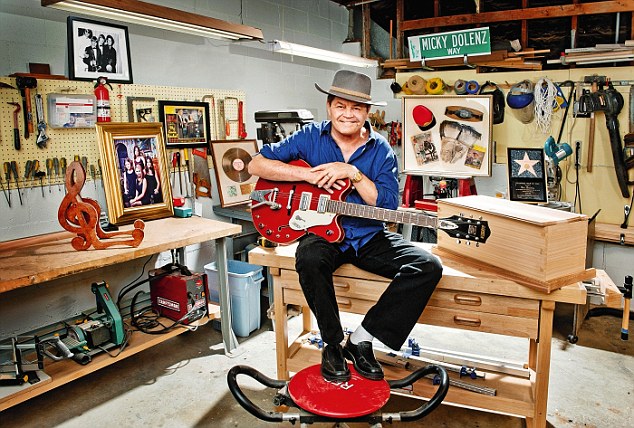 My haven, Micky Dolenz:  The Monkees singer and drummer in the furniture workshop at his Los Angeles home