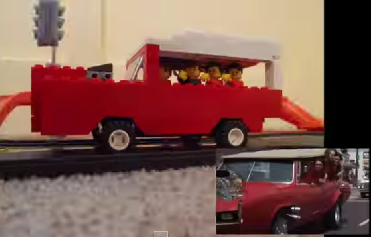 Monkees TV Intro in Legos