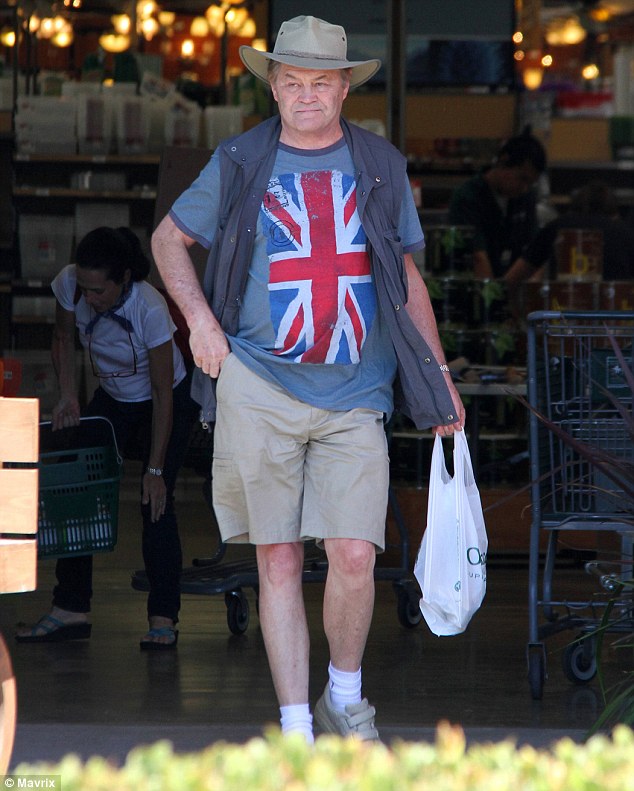 Ironic: Wearing a British flag seems an odd choice when it celebrates America's independence from its former sovereign nation