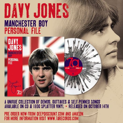 New Davy Jones 7a Records Release: Manchester Boy/Personal File