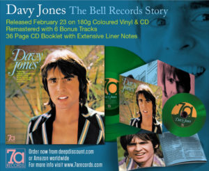 7a Records Davy Jones Bell Album Reissue