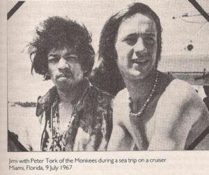 Jimi Hendrix with Peter Tork